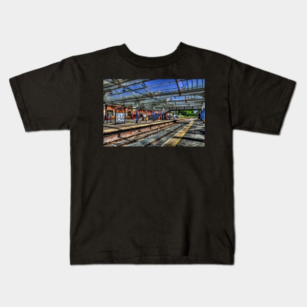 Whitley Bay Metro Station Kids T-Shirt by axp7884